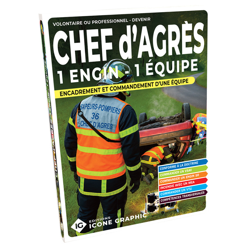 livre formation chef d'agres une equipe sapeur pompier idee cadeau noel